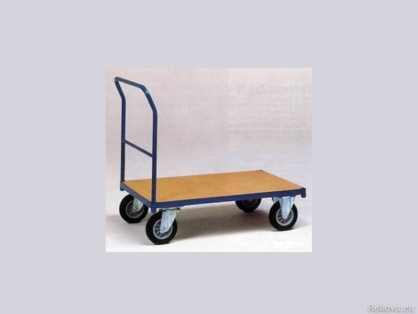 Manipulační vozík s čelem a madlem 1000 × 700 mm na 350 kg V 500.
