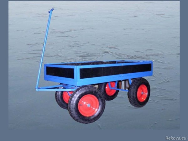 Manipulační vozík s odnímatelnou ojí, bantamová kolečka 1200 × 750 mm na 400 kg V 505.