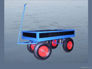 Manipulační vozík s odnímatelnou ojí, bantamová kolečka 1400 × 750 mm na 400 kg V 506.